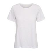 Ren Hvid Basis T-Shirt Almaiw