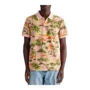 Hawaii Print Polo Skjorte