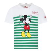 Mickey Mouse Hvid Bomuld T-Shirt