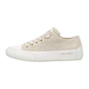 Buffed leather and fabric sneakers ROCK FABRIC