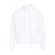 Hvid Cropped Skjorte