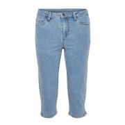 Slim Fit Cropped Capri Jeans
