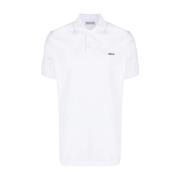 logo-embroidered polo shirt White