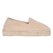 Champagne Beige Espadrilles Platform Sandaler