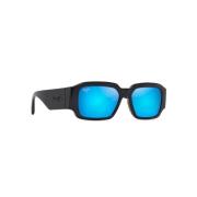 Blå Hawaii Solbriller Rektangulær Sort