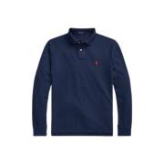 Navy Langærmet Polo