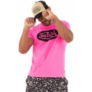 Fuxia Front Logo Tee