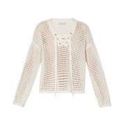 Luksus Sweater Bianco Lan