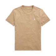 Kortærmet T-shirt Tan/Cream