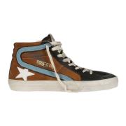 Suede Leather Star Slide Sneakers