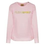 Sporty Langærmet Rund Hals Sweatshirt