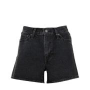 Vintage High-Waist Denim Shorts