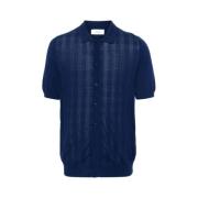 Navy Check Polo Shirt