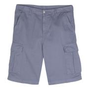 Bay Blue Garment Dyed Cargo Shorts