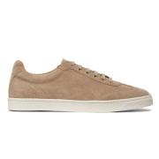 Sand Beige Læder Sneakers