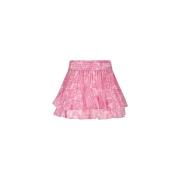 Pink Paisley Mini Nederdel