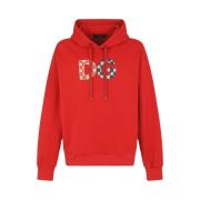 Rød Bomulds Sweatshirt med Brand Print