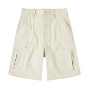Cargo Bermuda shorts med knappet talje og lomme med klap