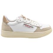 Beige Off White Sneakers i Ruskind