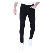 Ripped Torn Jeans Herre - Slim Fit -1092