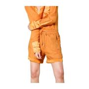 Elegant Orange Chino Bermuda Shorts