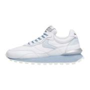 Suede and technical fabric sneakers QWARK HYPE WOMAN