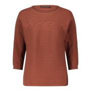 Afslappet Kabelstrik Batwing Sweater