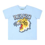 Brølende Tiger Blå T-shirt