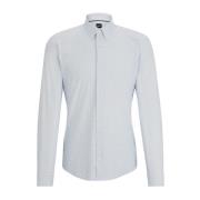 Hvid Slim Fit Jersey Skjorte Roan