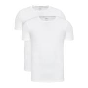 2-Pak Stræk T-shirts - Hvid