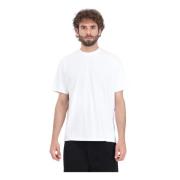 Hvid T-shirt med Teo Back Print