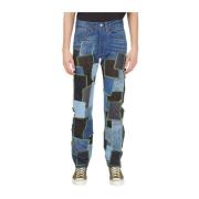 Patchwork High Rise Jeans