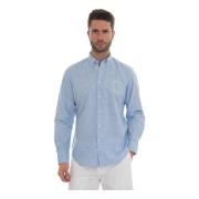 Casual Button-Down Skjorte med Fliseprint