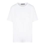 Hvid Bomulds T-Shirt Regular Fit