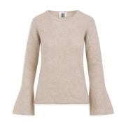 Beige Wool Pullover Sweater
