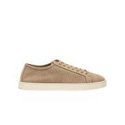 Taupe Nubuck Læder Sneakers