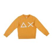 Orange Logo Bomuldssweatshirt