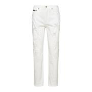 Stilfulde hvide bomuld Boyfriend jeans