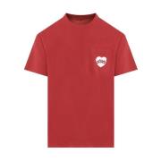 Hvid Lomme T-Shirt