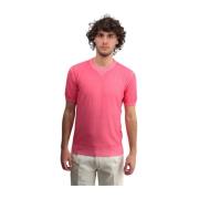 Blød Pink Ribbet Skjorte