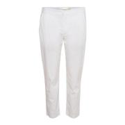 Korte hvide bukser med elastik i taljen