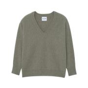 Oversized V-Neck Cashmere Sweater