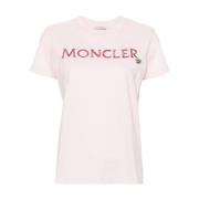 Pink Logo Bomuld T-shirt