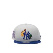 Yankees Baseball Cap med Blomsterdetaljer