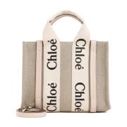 Woody Tote Bag i Cement Pink