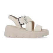 Beige Casual Flade Sandaler Kvinder