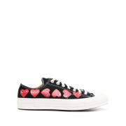 Hjerte Print Converse Sneakers Sort