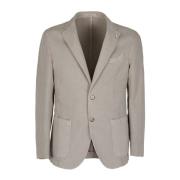 Diagonal Linen Jacket