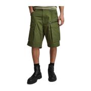 Casual Olive Shadow Shorts