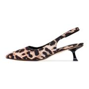 Leopard Stiletto Hæle Pumps